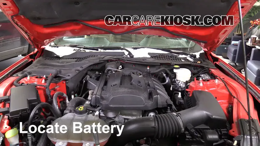 2015 Ford Mustang EcoBoost 2.3L 4 Cyl. Turbo Battery Replace